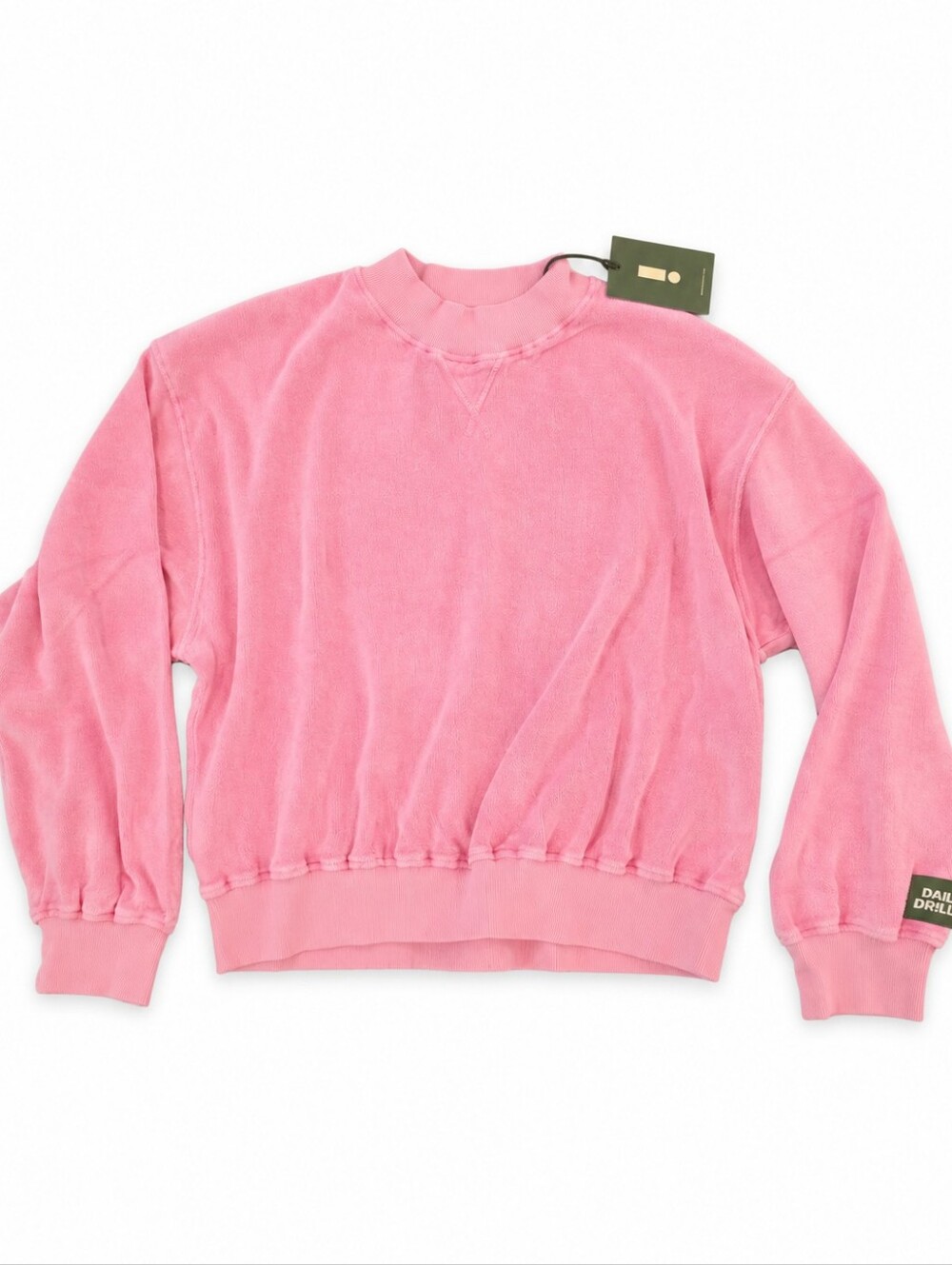 Daily Drills Terry Vintage Crew Sunbleached Taffy Pink  XS/S NWT Reversible Sold